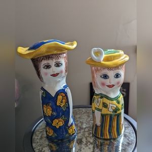 Vintage Ganze Susan Paley Lady Salt & Pepper Shakers